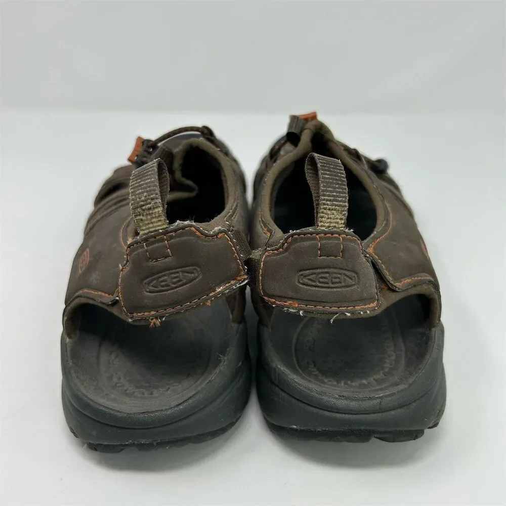 KEEN Men's Targhee III Hiking Sandals Brown Leather Slingback Size 11.5 Slip-On